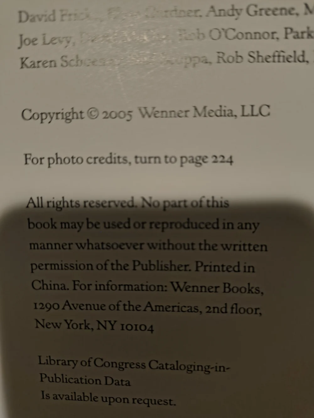 wenner books rolling stones